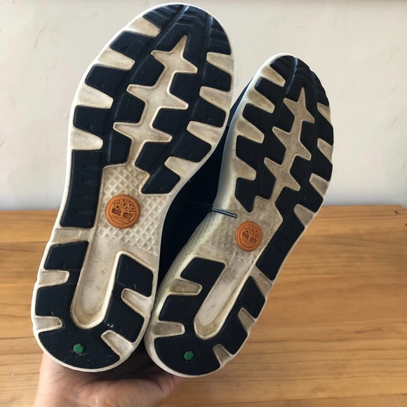 TIMBERLAND | Women's Size 8 Black Suede Leather Lace Up High Top Sneaker Boots - Picture 7 of 9